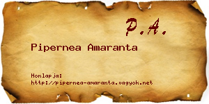 Pipernea Amaranta névjegykártya